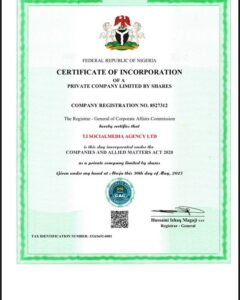 Company Registration in Nigeria (CAC) Requirements LLC